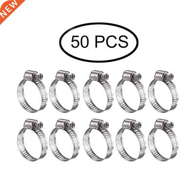 10pcs/20pcs/50pcs Hose Clmp Stinless Steel djustble 13-1