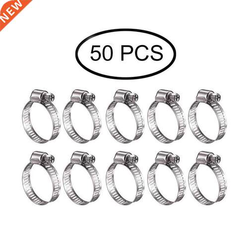 10pcs/20pcs/50pcs Hose Clmp Stinless Steel djustble 13-1