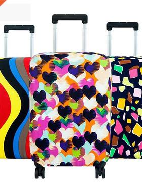 Fashion Suitcase Cover High Elastic Geometry Love Heart Shap