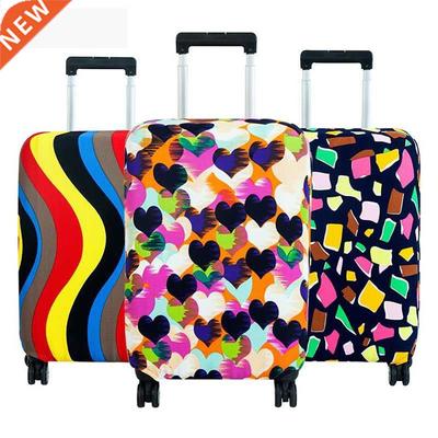 Fashion Suitcase Cover High Elastic Geometry Love Heart Shap