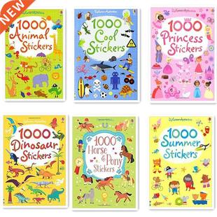 1000 pcs Cartoon Scene Stickers Kids Sticker Books with Ani