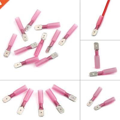 10Pcs Heat Shrink Spade Terminals Kit Waterproof Insulated B