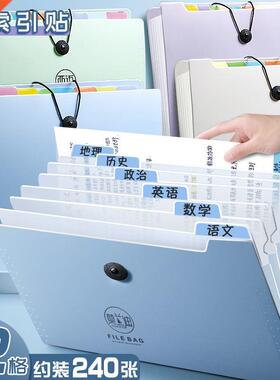 A4 Multi-layer Folder Organ Bag Transparent Insert Informati