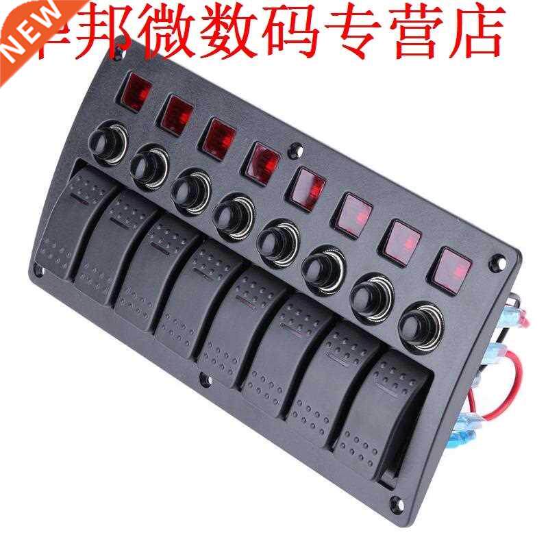 8 Gang Switch Panel Styling 12 V/24 V Boot Marine Led Rocker