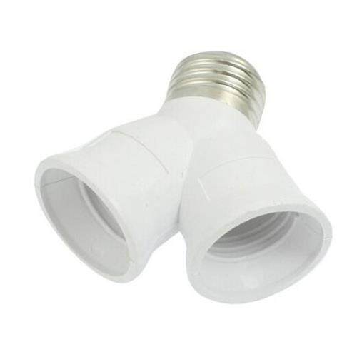 5 Pcs E27 to E27 Light Lamp Bulb Socket Y Shape 2 Splitter C