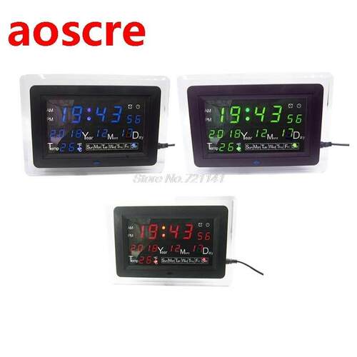 ECL-1227 Electronic Clock DIY Kit Calendar Temperature Displ