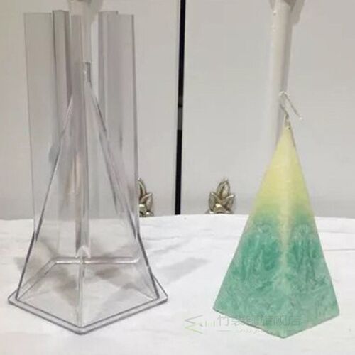 DIY Handmade Candle Mold Cone Clear Plastic Candle Making Mo