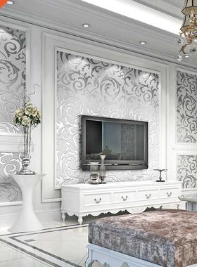 Luxury Damask Gold Silver Wallpaper For Walls 3D Non-woven W
