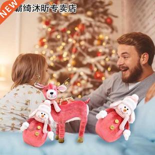 Christmas Ornament Santa Snowman Big Doll Elk Christmas Gift