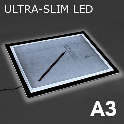 LED A3 Light Box Pad Ultra Slim Brightness Adjustable Art Cr