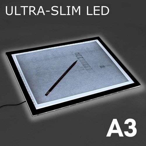 LED A3 Light Box Pad Ultra Slim Brightness Adjustable Art Cr