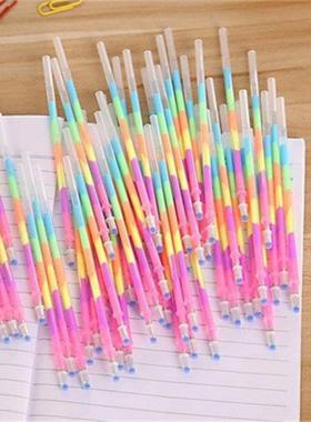 1/3/5PCS Multicolor Rainbow Highlighters Gel Pen Replaceable