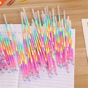 1/3/5PCS Multicolor Rainbow Highlighters Gel Pen Replaceable