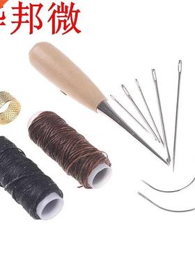 1/ensemble aiguille à coudre Awl cuir artisanat coutu