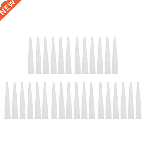 30pcs Caulk Nozzles Plastic Glass Glue Nozzles Sealant Silic