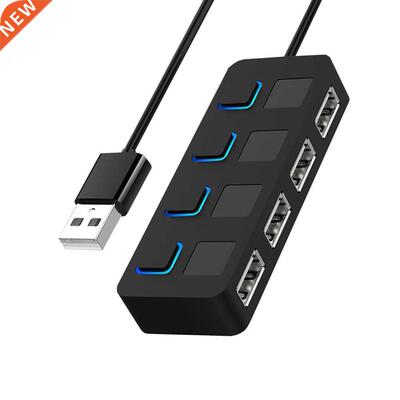 USB 2.0 HUB Multi USB Splitter 4 Ports Expander USB Power Ad