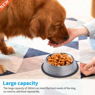 Stainless Steel Pet Feeding Bowl Pet Cage Hanging Feeder Dog