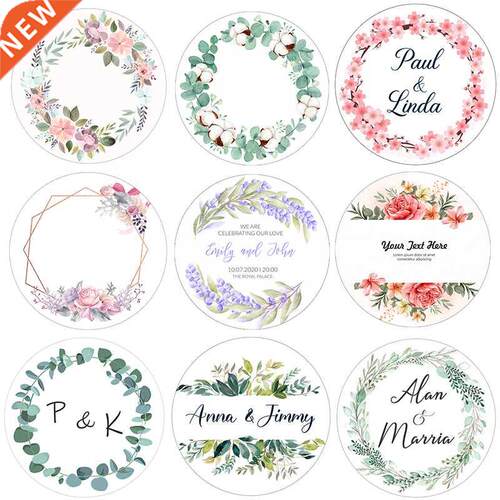 Custom Logo Wedding Birthday Party Sticker Personalized Des