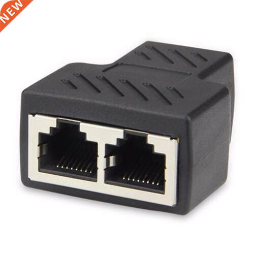 2PCS RJ45 Ethernet LAN Network Y Splitter 3 Ports Coupler Co