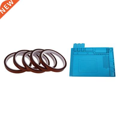 5 Rolls 10Mmx33m Heat Resistant Tape With ESD Heat Insulatio