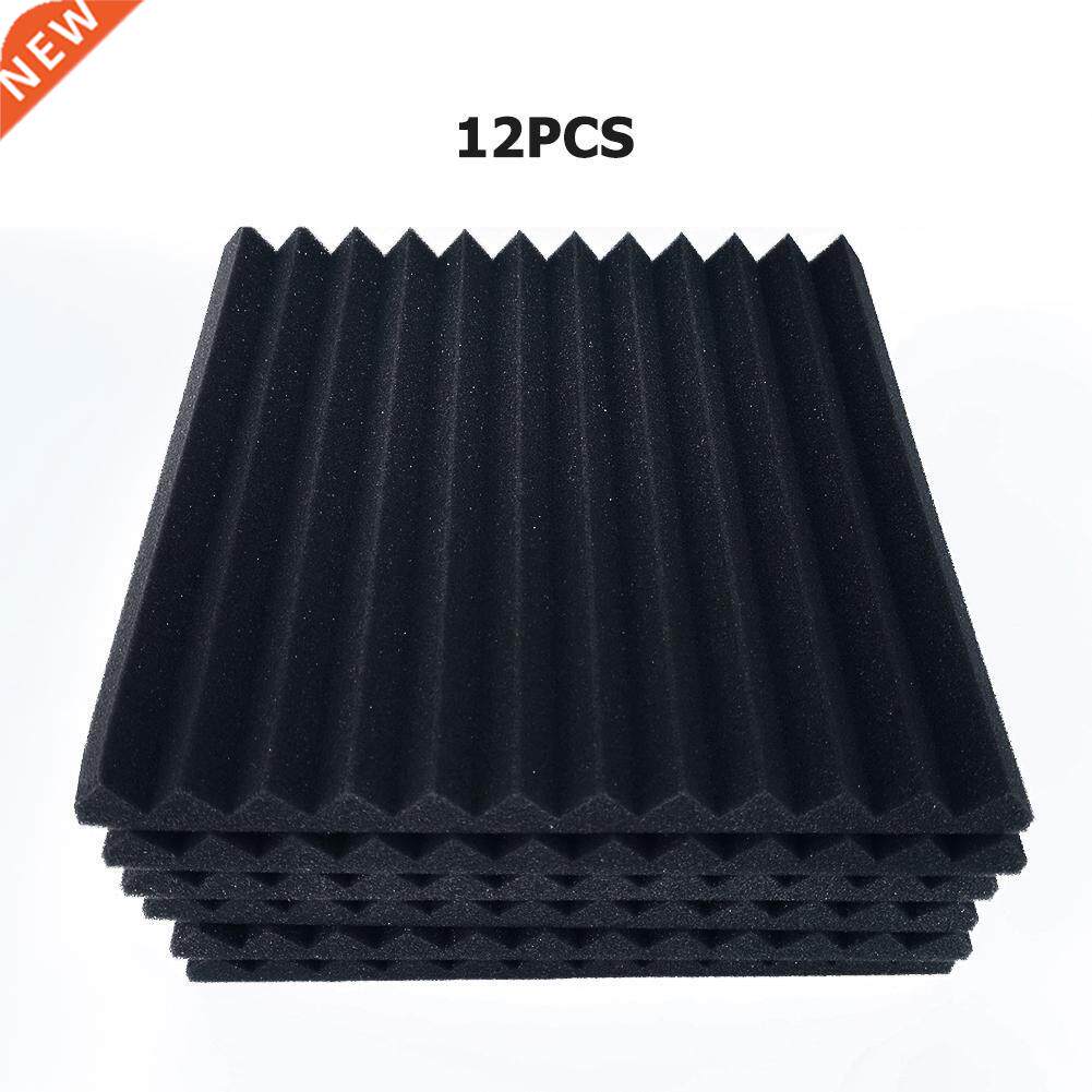 6/12pcs 300x300x25mm Soundproof Foam Panels Absorption Spong