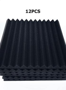 6/12pcs 300x300x25mm Soundproof Foam Panels Absorption Spong
