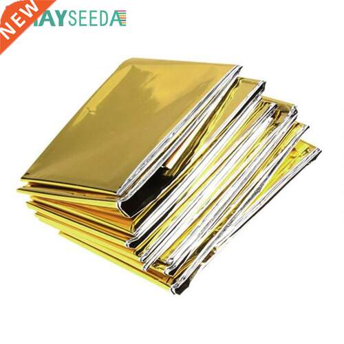 Rayseeda Folding Emergency Blanket 210cm*130cm Silver/Gold