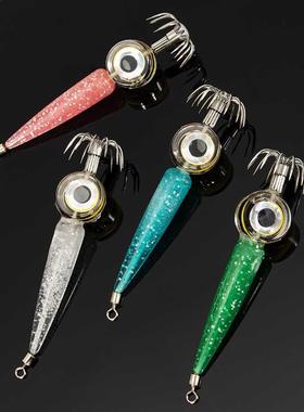 Fshng lures Lght LED Deep Sea Glowng Lumnous Cuttlefsh