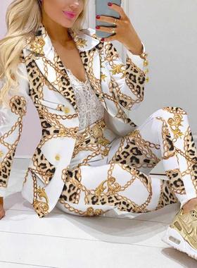 2021 Femme Formal Jacket & Trousers Office Lady Outf