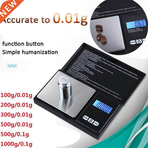 Digital Scale 100/200/300/500/1000g 0.01/0.1g Precise LCD Di