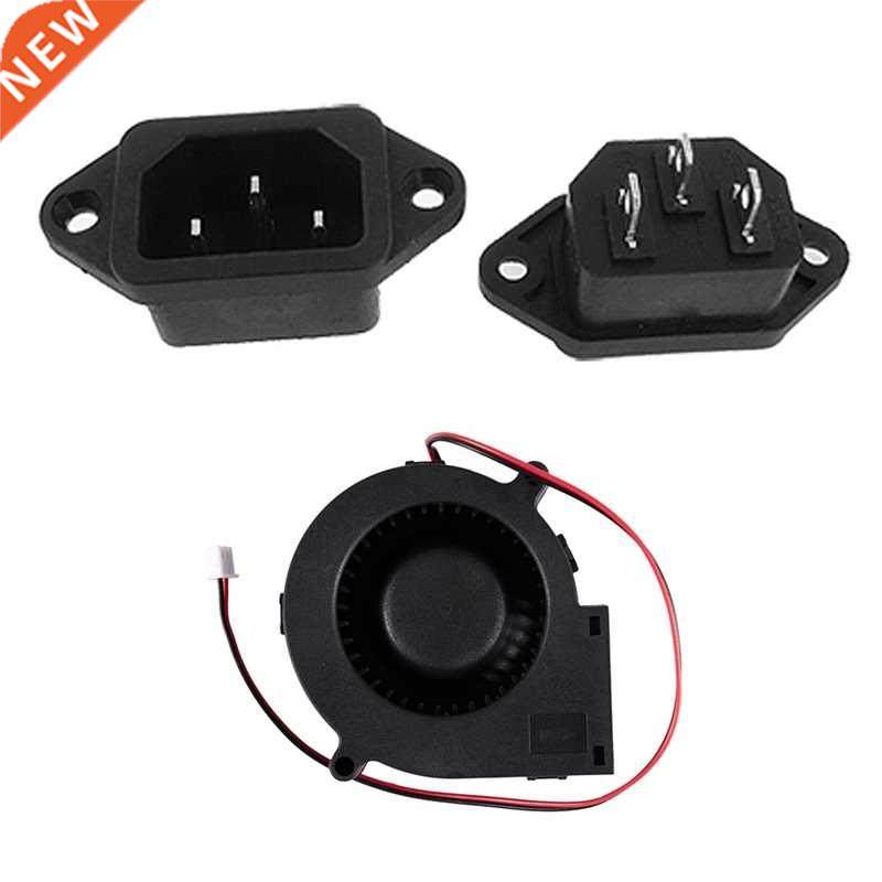 5x 3P IEC 320 C14 Male Plug Panel Power Inlet Sockets Connec