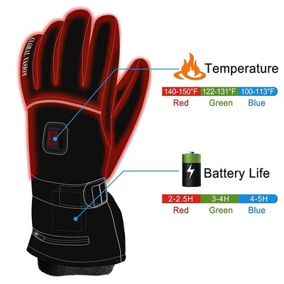Winter Ski Outdoor Work USB Electric Heated Gloves Hand