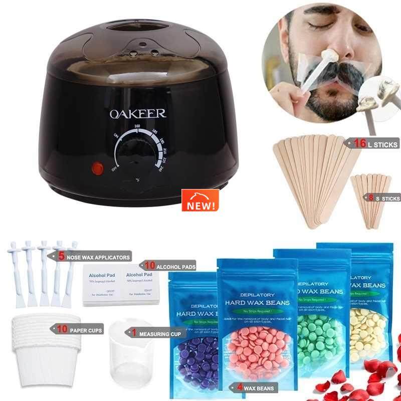 depilation wax dipping pot hair removal waxing kit removing