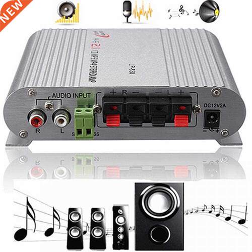 HF MP3 Rado Car Home Audo Stereo Bass Speaker Booster Am