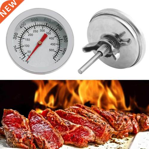 Stainless Steel Barbecue BBQ Smoker Grill 50-500℃ Thermomet