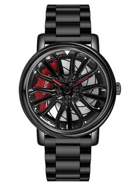 Men Luxury Quartz Wrist Watches Creative Car Wheel Sports W