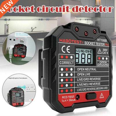 Electric Socket Tester EU / US / UK Plug Neutral Earth Wire