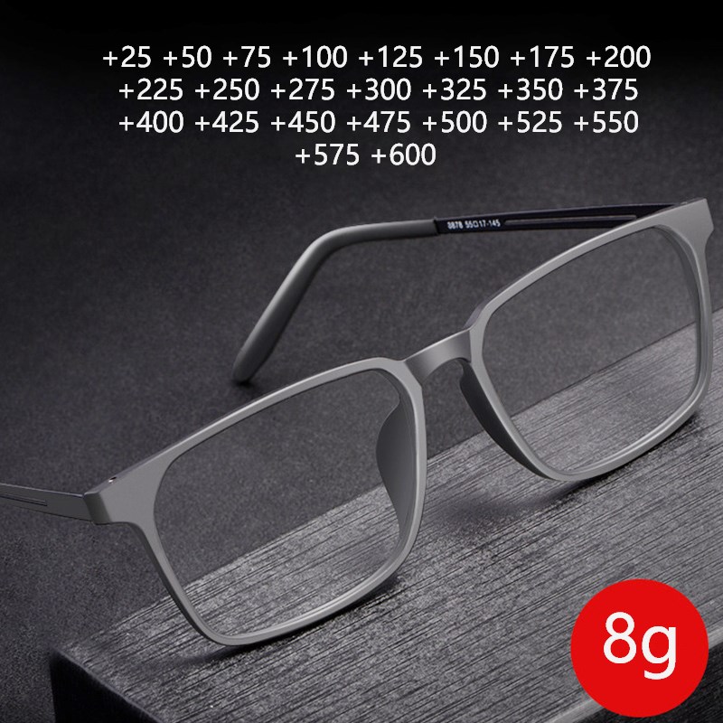 Men Titanium Reading Glasses for Sight Full Frame Ultralight