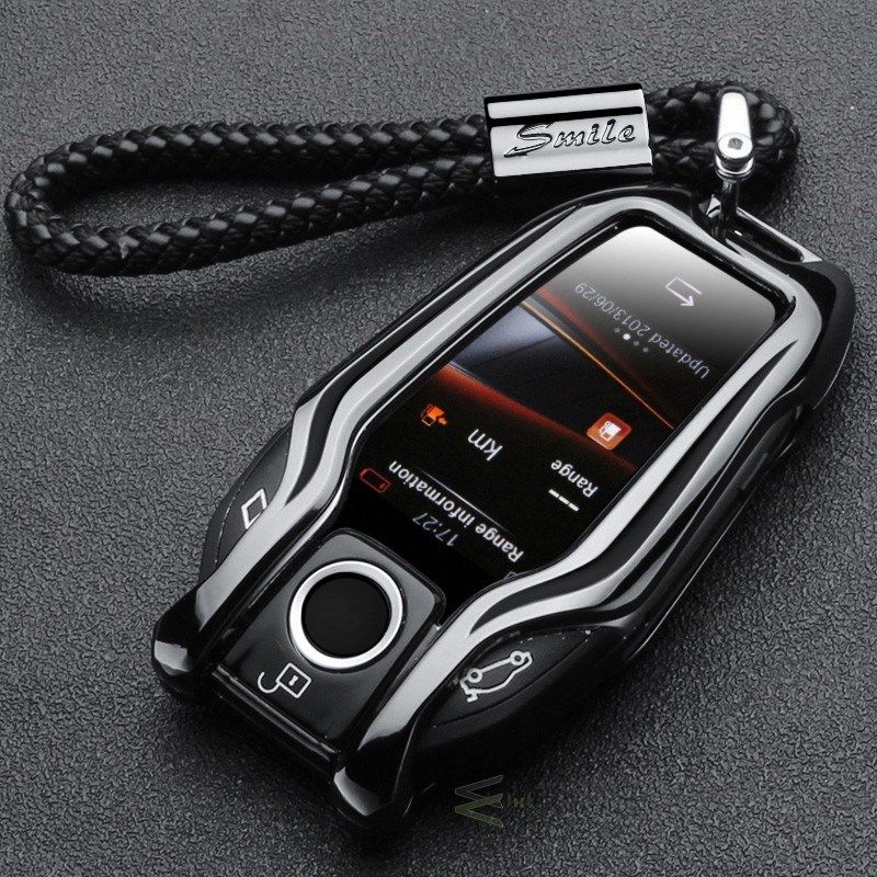 Zinc alloy Car LED Display Key Cover Case for BMW 5 7 series