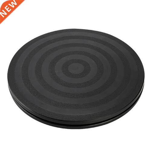 Practical 8" 20cm Black Plastic Turntable Round Bon