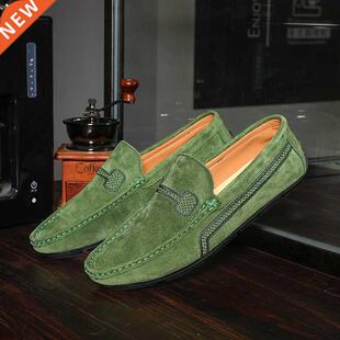 Men Shoes Big Size 38-48 Genuine Leather Mens Loafers Summer