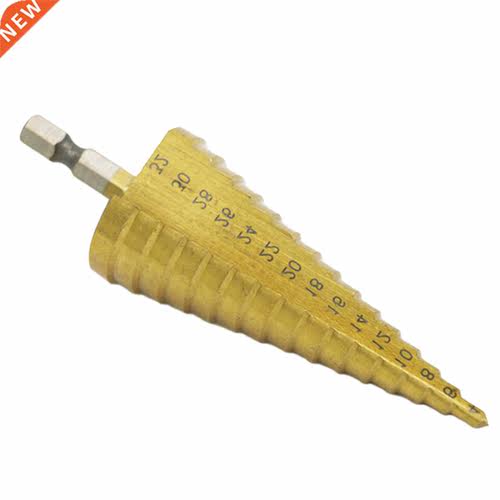 Hex Titanium Step Cone Drill Bit Hole Cutter 4-32MM HSS 4241