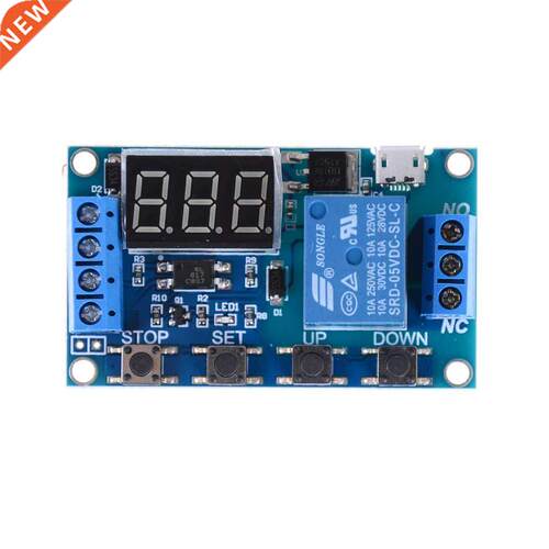 LED Display Time Delay Relay Module Board DC Control Program