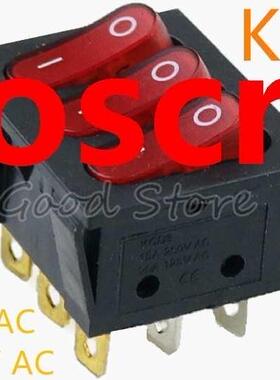 1pcs On-Off KCD3 9Pin Red 15A 250V 20A 125V AC Light Boat Ca