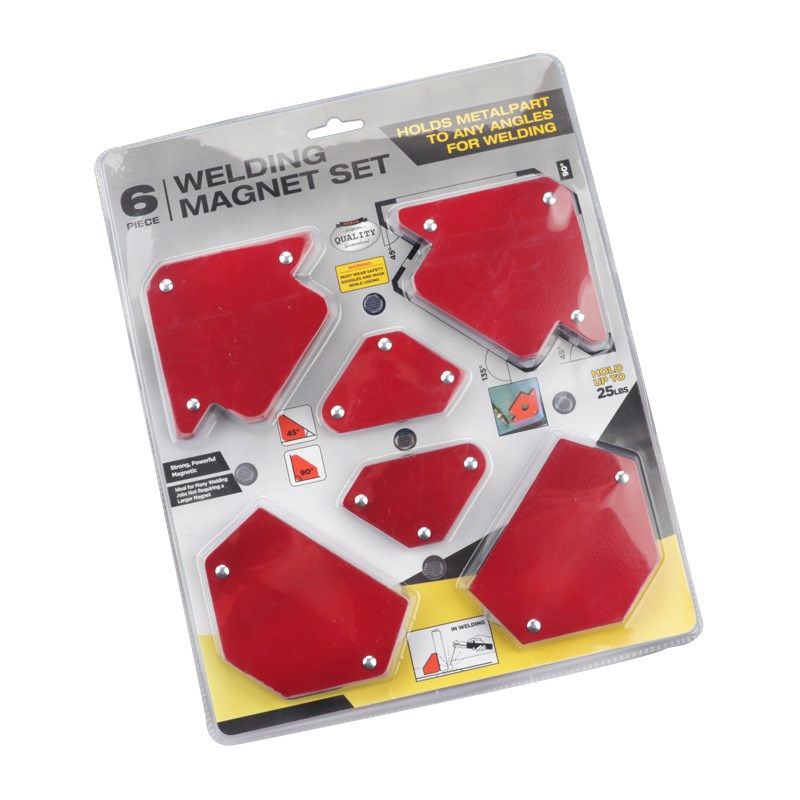 6 Pcs Triangle Positioner Magnetic Fixed Angle Locator Tools