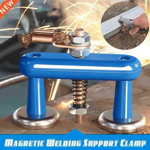 Double Welding Magnet Head Magnetic Support Clamp Holder Fix