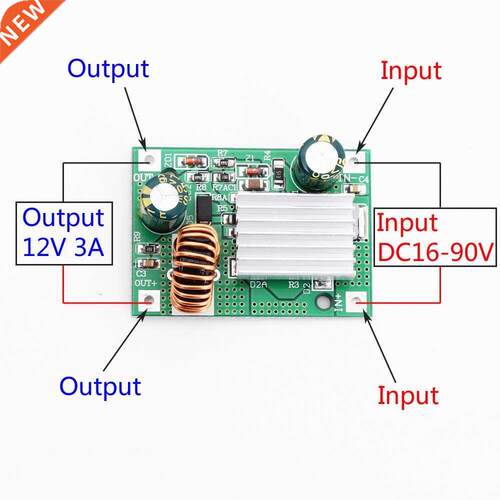 DC 9V 12V 24V 36V 48V 72V 84V 120V to 5V 3A Step Down Module