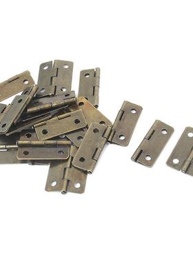 Foldable Screw Mounting Door Butt Hinges Length Bronze Tone