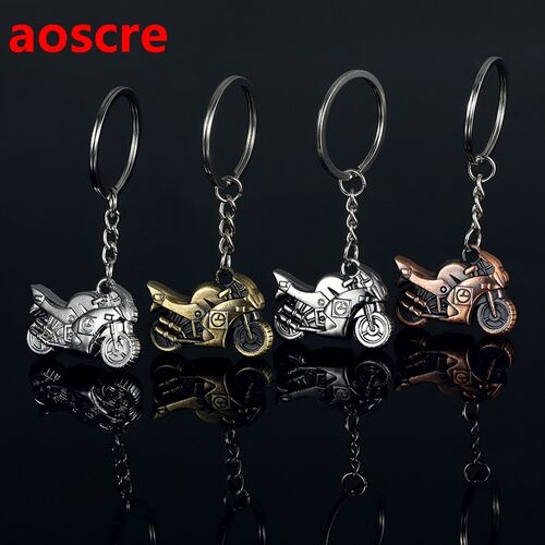 Car Keychain Retro Motorcycle Pendant Key Chain Creative Mod