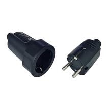 2 Pin EU Power Connector High-power Rubber Industrial Male &
